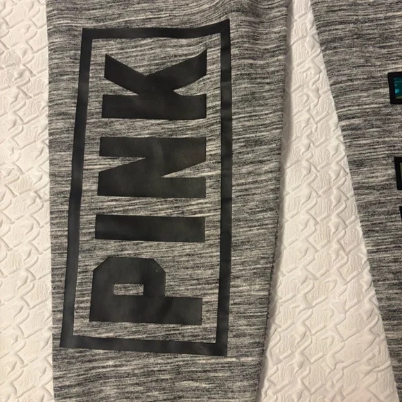 PINK size medium logo jogger sweat pants with Hawaiian floral print - Picture 3 of 9